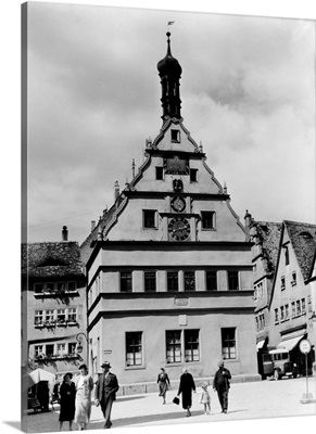 1930's Rothenburg Germany Old Council Drinking Hall