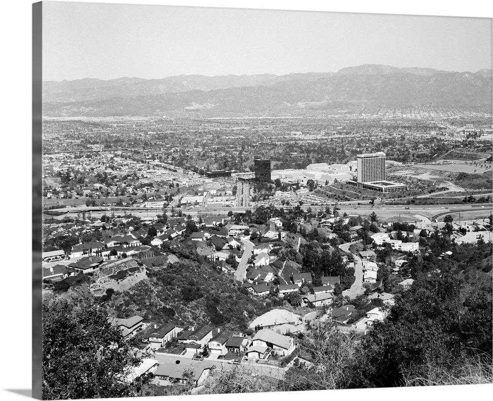 1940's View Overlooking Universal City CA USA.