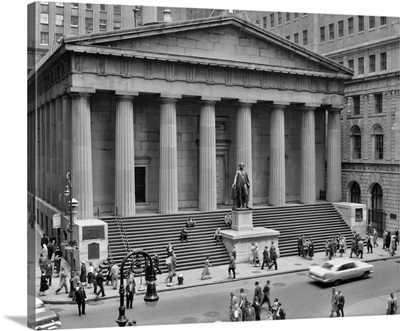 1950's 1958 Wall Street Federal Hall National Memorial New York City USA