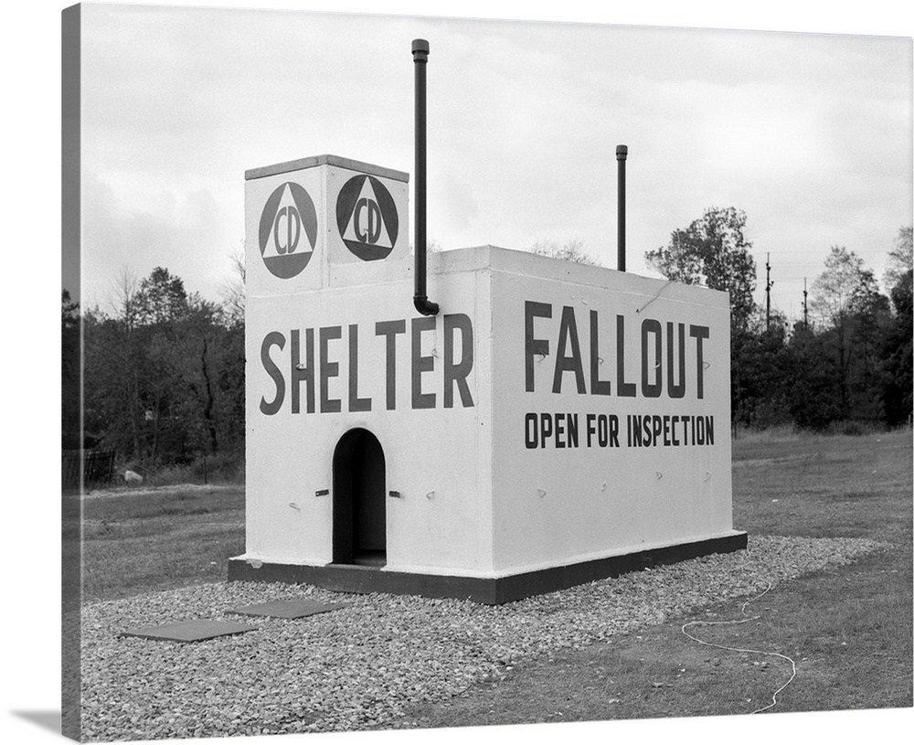 1950's Civil Defense Fallout Shelter Sample Open For Inspection.