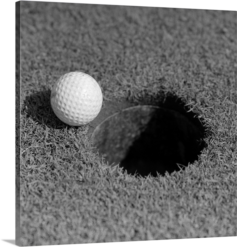 1950's Close-Up Of Golf Ball On Green