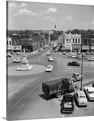 1950's Main Street Of Small Town America Town Square Lebanon Tennessee USA