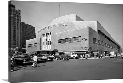 1950's Port Authority Bus Terminal 8th Avenue 40th And 41St Streets New York City USA
