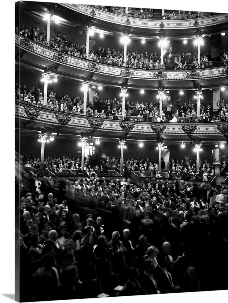 1960's Audience In Seats And Balconies Of The Academy Of Music Philadelphia Pennsylvania USA.