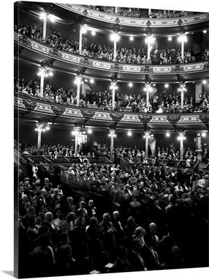 1960's Audience In Seats And Balconies Of The Academy Of Music Philadelphia