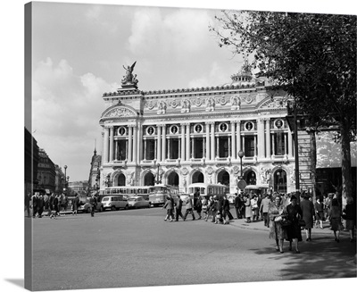 1960's Palais Garnier At Place De L'Opera Paris France