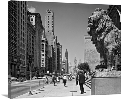 1960's People Pedestrians Street Scene