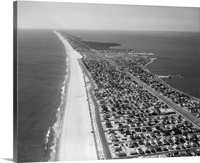 1970's 1980's Aerial Of Jersey Shore