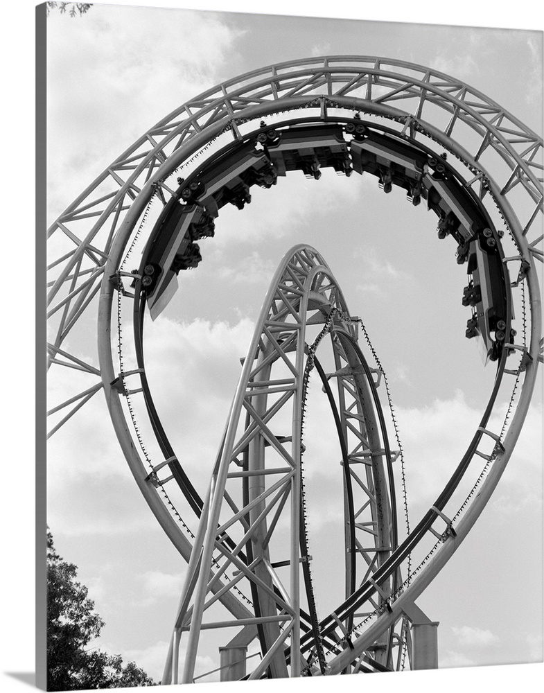 1970's Roller Coaster Amusement Park Ride.