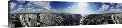 360 degree view of a city Tampa Hillsborough County Florida