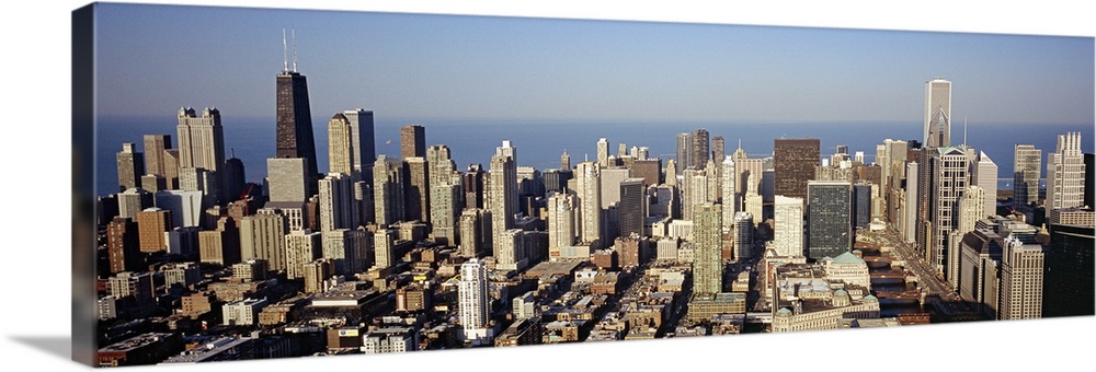 Aerial view of a city, Chicago, Illinois