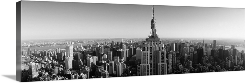 Aerial view of a cityscape, Empire State Building, Manhattan, New York City