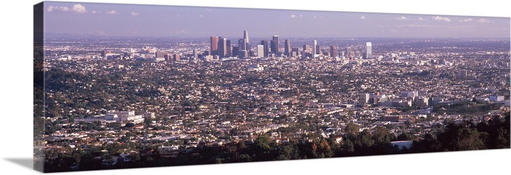 Aerial view of a cityscape Los Angeles California