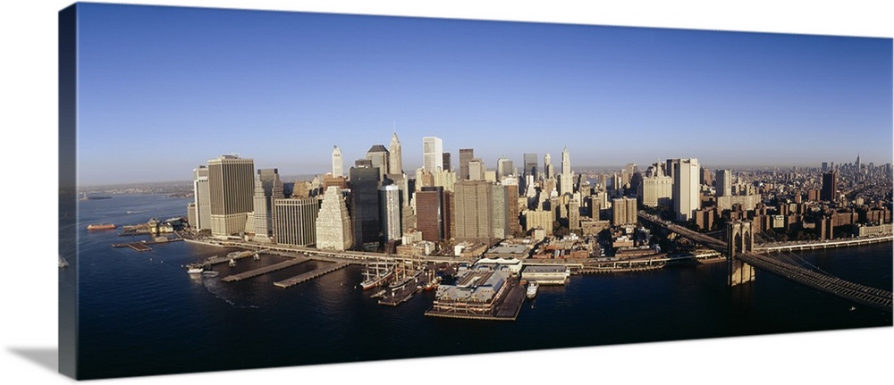 Aerial view of a cityscape, Manhattan, New York City, New York State
