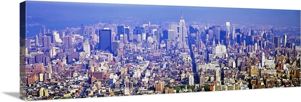 Aerial view of a cityscape, Manhattan, New York City, New York State