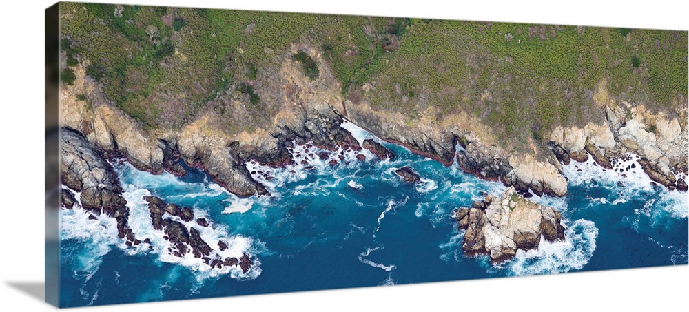 Aerial view of a coast, Big Sur, Monterey County, California