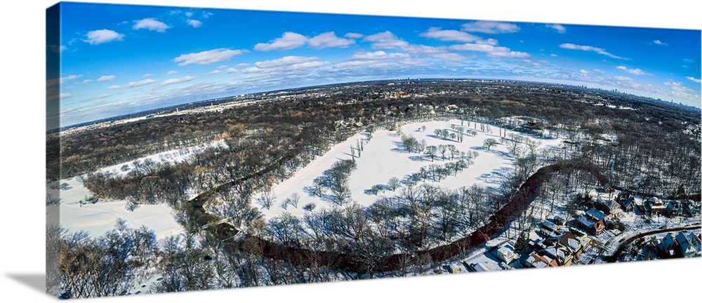 Aerial view of Chicagoland, Chicago, Cook County, Illinois, USA