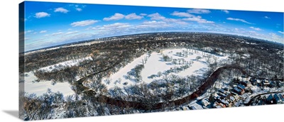 Aerial view of Chicagoland, Chicago, Cook County, Illinois