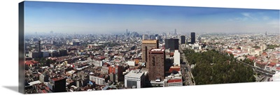 Aerial view of cityscape, Mexico City, Mexico