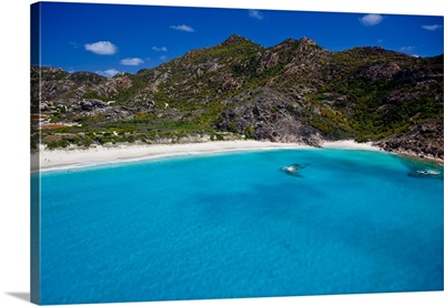 Aerial view of islands in sea, Saint Barthelemy