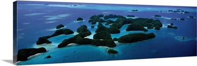 Aerial View of Rock Islands Palau