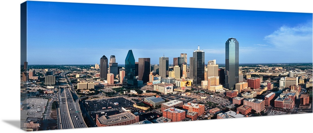 Aerial view of the cityscape, Dallas, Texas, USA