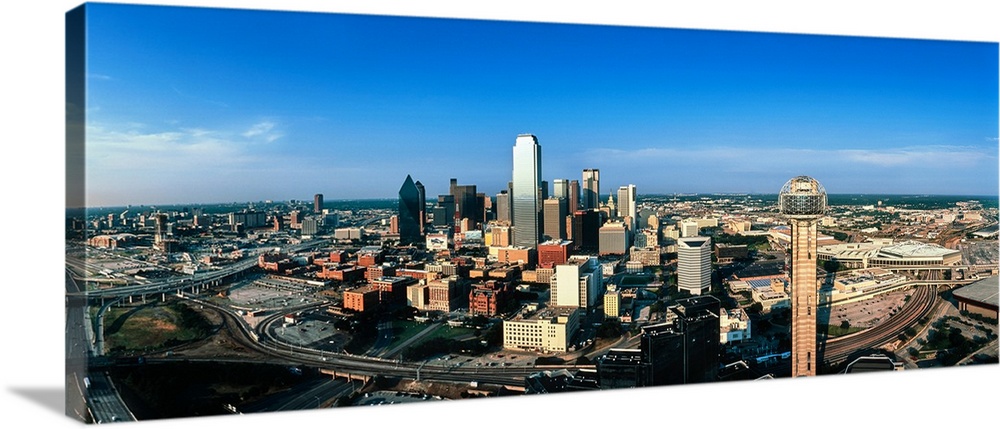 Aerial view of the cityscape, Dallas, Texas, USA