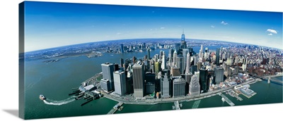 Aerial view of the cityscape, New York City, New York State