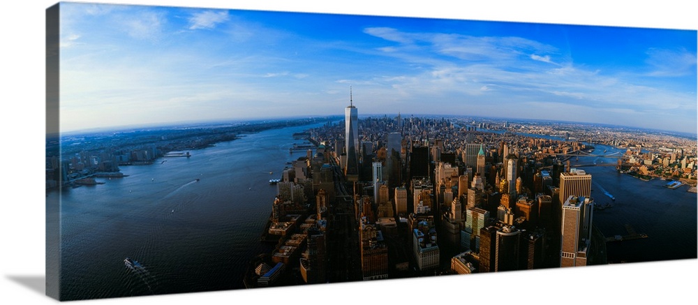 Aerial view of the New York City, New York State, USA