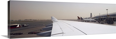 Airplanes at an airport Dubai International Airport Dubai United Arab Emirates