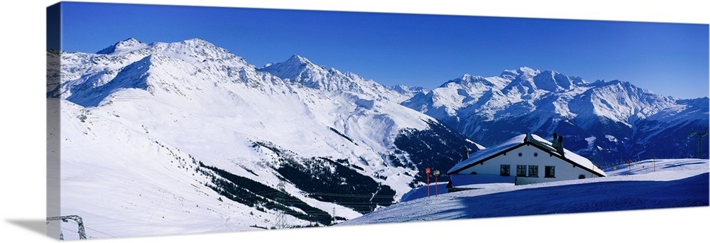 Alpine Scene in Winter, Switzerland Wall Art, Canvas Prints, Framed ...