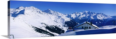 Alpine Scene in Winter, Switzerland