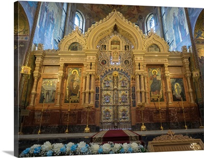 Altar of a church, Church of the Savior on Blood, St. Petersburg, Russia