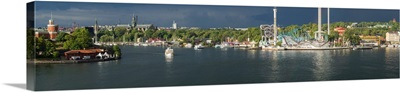 Amusement park at the waterfront, Grona Lund, Stockholm, Sweden
