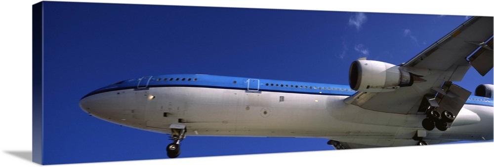 An Airplane In Flight Princess Juliana International Airport Maho Beach Sint Maarten Netherlands Antilles