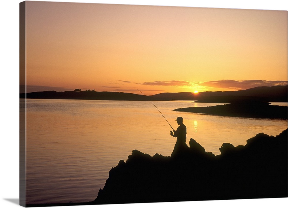 Angler at Sunset, RoaringwaterBay, Co Cork, Ireland
