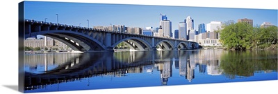 Arch bridge across a river, Minneapolis, Hennepin County, Minnesota