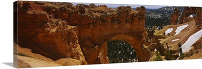 Arch bridge in a national park, Natural Bridge, Bryce Canyon National Park, Utah