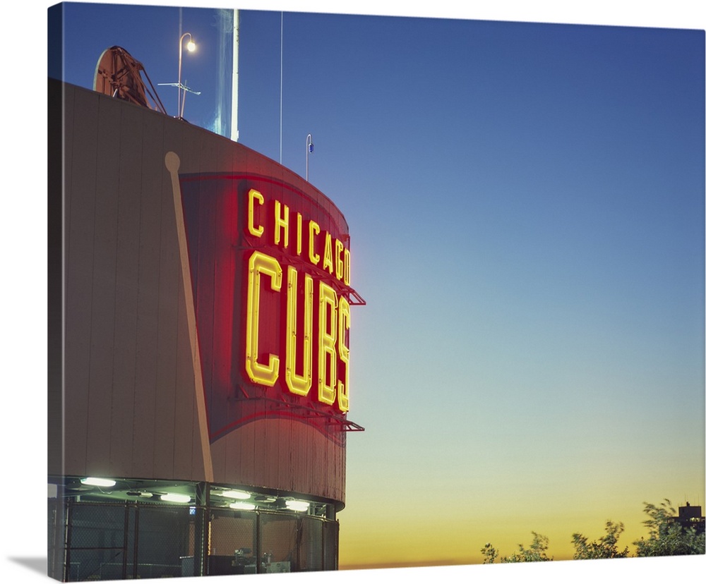 Murphy's Bleachers view, close up of scoreboard, Cubs vs Phillies, Wrigley Field, Chicago, Illinois, USA, July 31, 2003