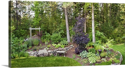 Backyard garden in Loon Lake, Spokane, Washington State