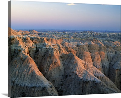 Badlands rock formations, Sage Creek Wilderness Area, South Dakota