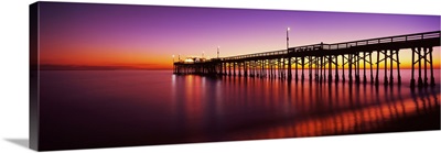Balboa Pier at sunset, Newport Beach, Orange County, California