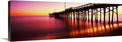 Balboa Pier at sunset, Newport Beach, Orange County, California