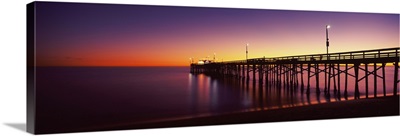 Balboa Pier at sunset, Newport Beach, Orange County, California