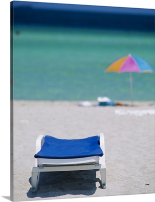 Beach Chair and Umbrella Miami Beach FL