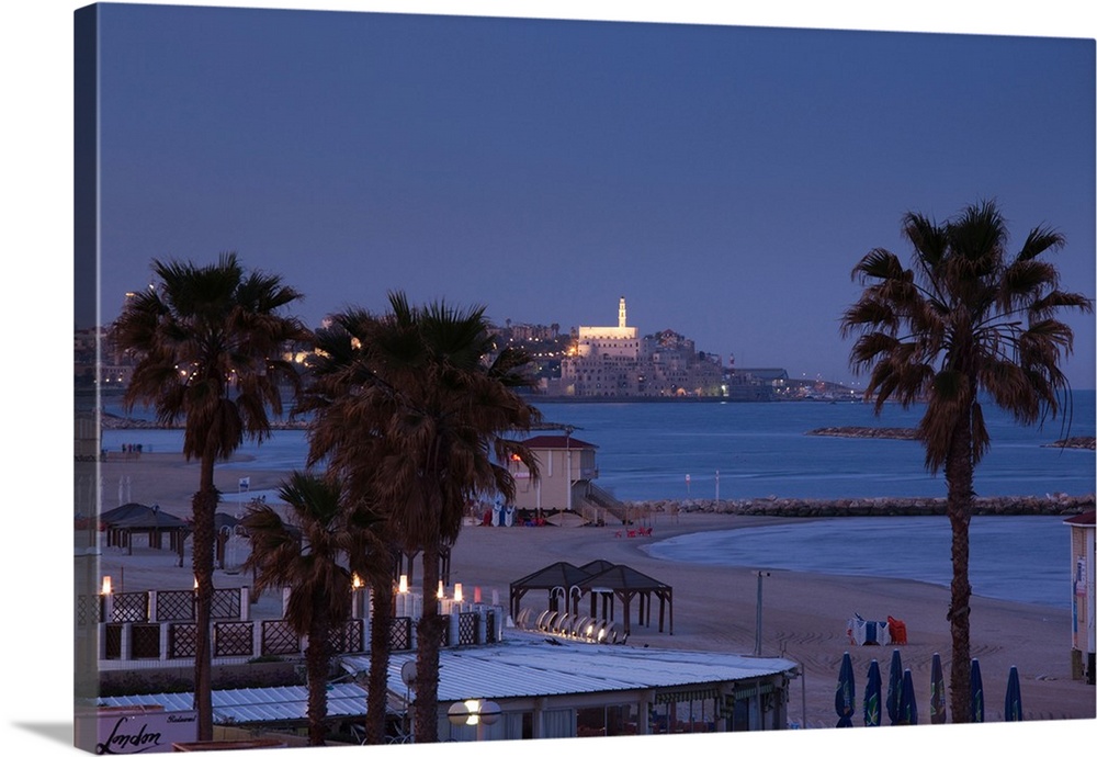 Beachfront view towards Jaffa, Tel Aviv, Israel