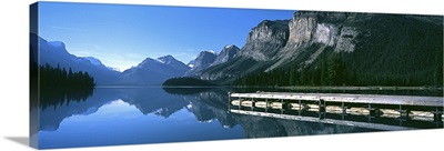 Boat Dock Maligne Lake Jasper National Park Alberta Canada