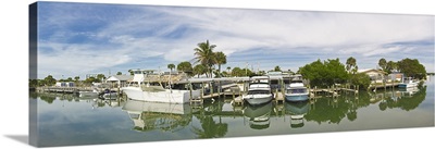 Boats at dock, Manasota Key, Charlotte County, Florida