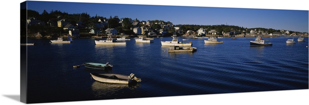 Boats docked at the harbor, Stonington Harbor, Deer Isle, Hancock County, Maine