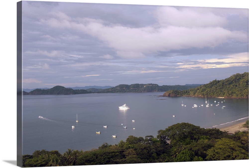 Boats in the Pacific ocean, Hermosa Bay, Gulf Of Papagayo, Guanacaste, Costa Rica